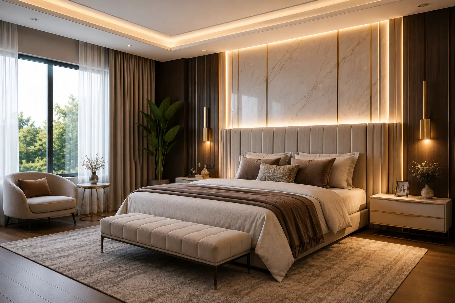 تصميم غرف النوم الحديثة: أفكار تجمع بين الراحة والأناقة
